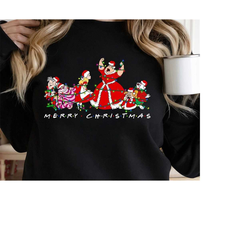 Disney Alice In Wonderland Characters Christmas Lights, Merry Christmas, Disneyland Christmas Party Matching, Mickey's V.jpg