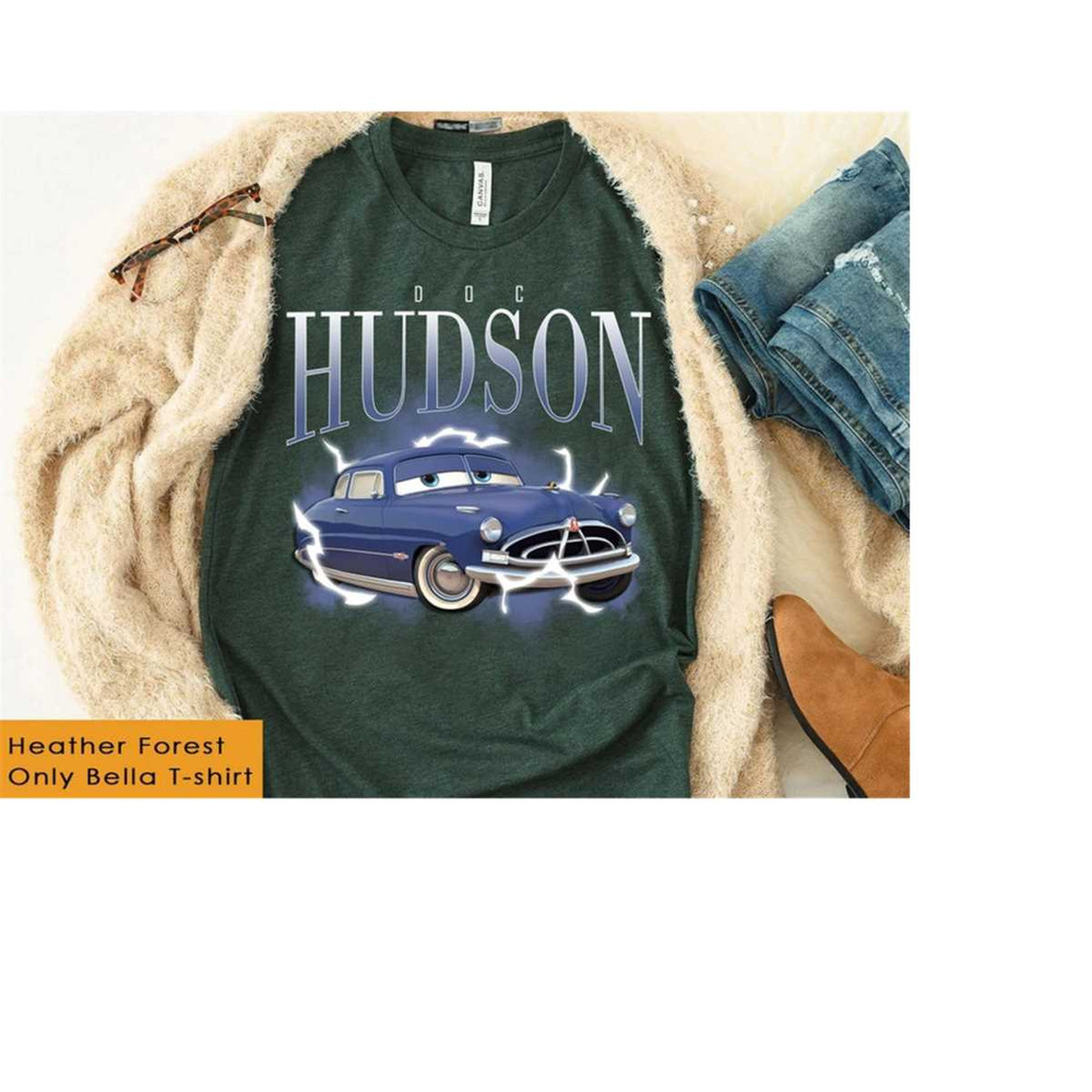 Disney Cars Doc Hudson Portrait Retro 90s Shirt, Disney Cars Shirt, Disneyland Family Matching Shirts, Disney World Trip.jpg