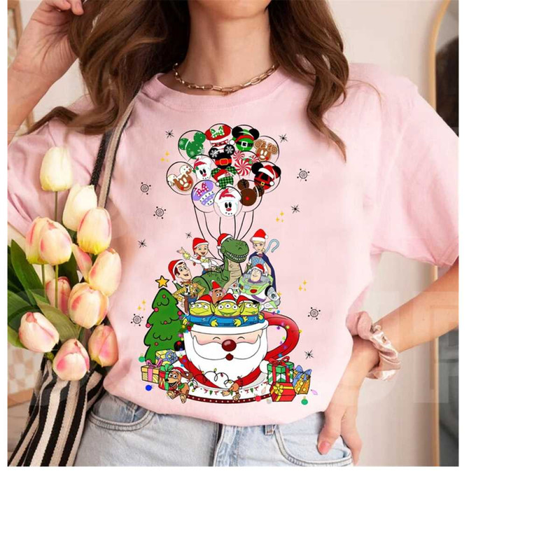 Disney Christmas Coffee Cup Toy Story Mickey Balloon Santa Shirt, Disney Christmas Latte Sweater, Disneyland Xmas Family.jpg