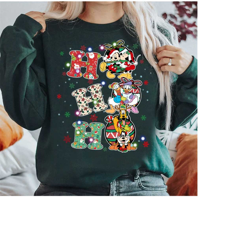 Disney Christmas Ho Ho Ho Shirt, Mickey And Friends Christmas Light Tee, Mickey's Very Merry Xmas Party Tee,Disneyland V.jpg