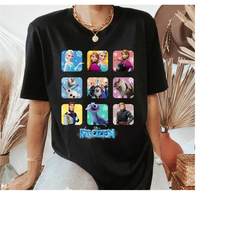 Disney Frozen Group Shot Shirt, Elsa, Anna , Olaf, Kristoff ,Lover, Disneyland Holiday Vacation Gift Unisex Adult T-shir.jpg