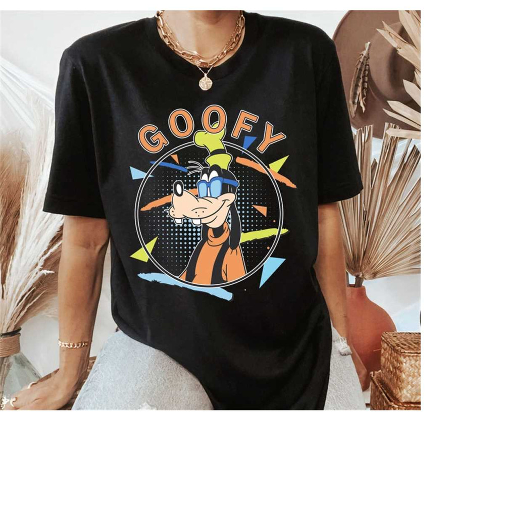 Disney Goofy 90's Portrait T-Shirt, A Goofy Movie Portrait Tee, Birthday Party Music Shirt, Couple Shirts, Disneyland Ma.jpg