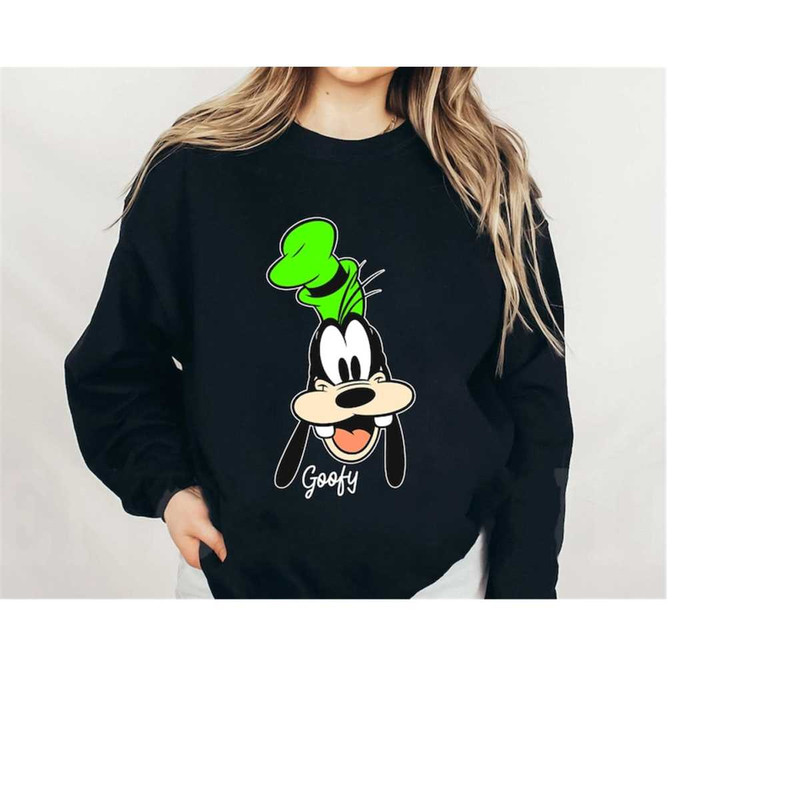 Disney Goofy Big Face Portrait Graphic Disneyland Family Matching Shirt, Magic Kingdom Tee, WDW Epcot Theme Park Shirt.jpg