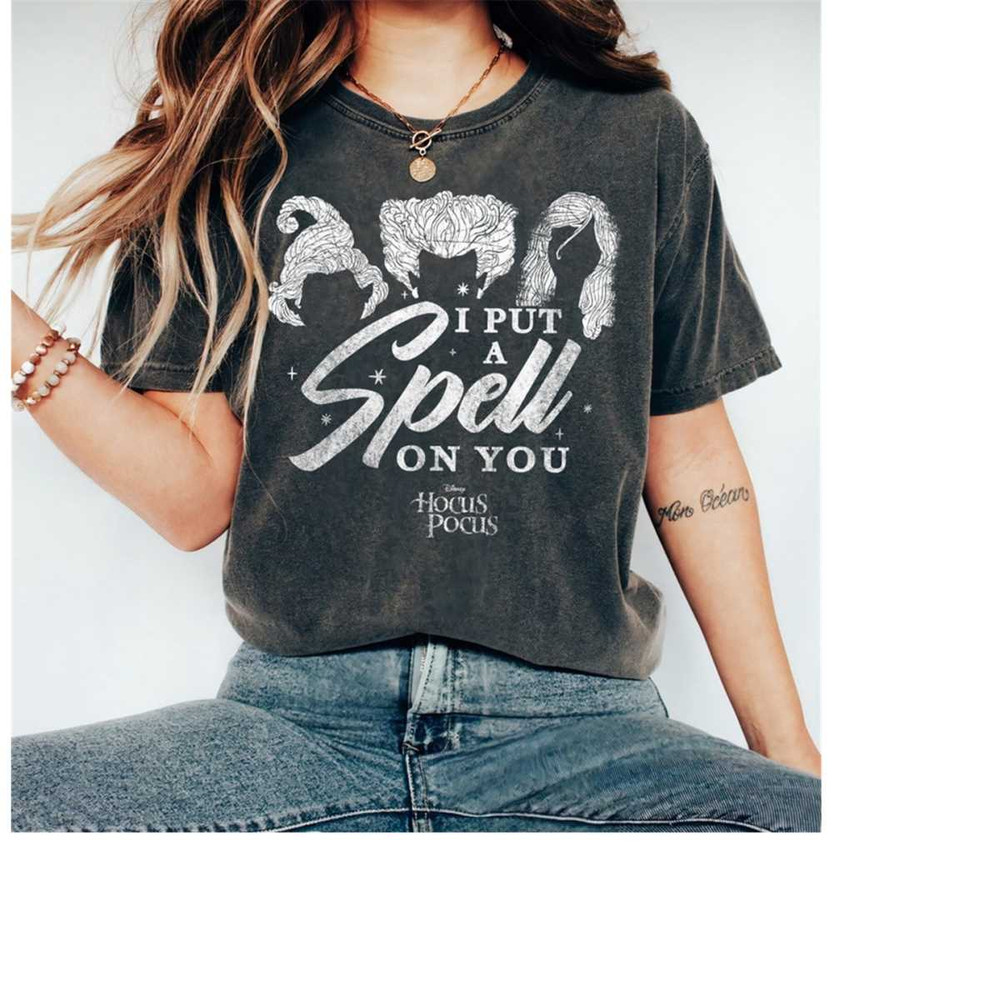 Disney Hocus Pocus Sanderson Hair I Put A Spell On You T-Shirt, Sanderson Sisters Halloween Shirt,Disneyworld Halloween.jpg