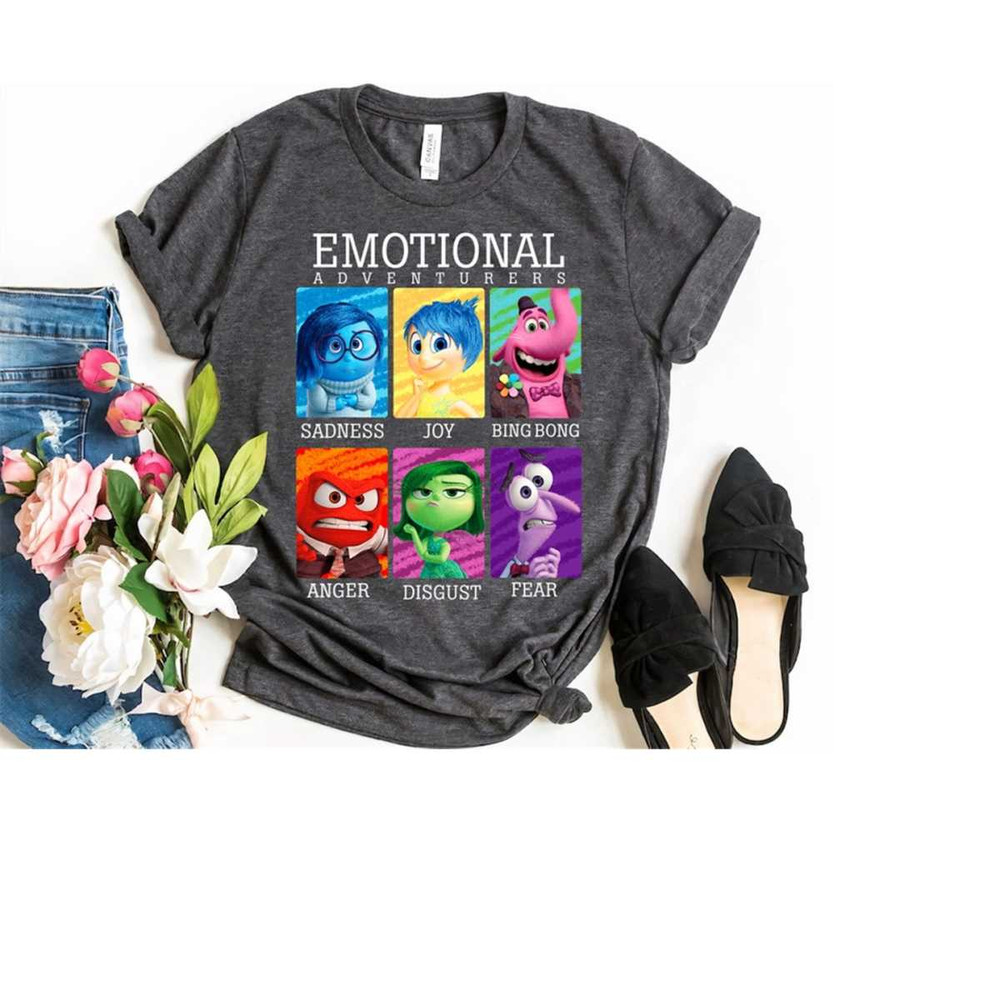 Disney Inside Out Emotions Yearbook Group T-Shirt, Joy Disgust Fear Sadness Anger Shirt, Disneyland Shirt Unisex Adult T.jpg