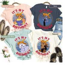 disney its my birthday shirt, the emperors new groove shirt, retro yzma cat, kuzco, kronk birthday party music, disney
