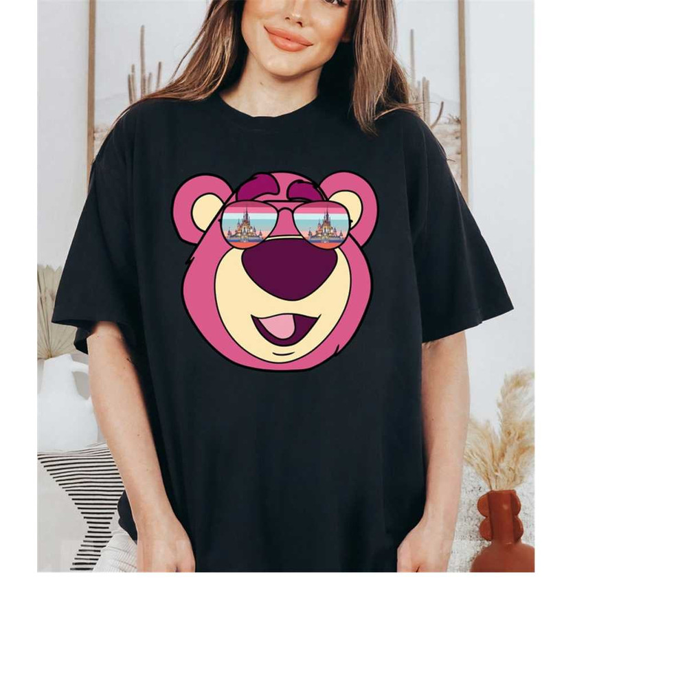 Disney Lotso Retro Rainbow Castle Sunglasses Portrait Shirt, Disney Toy story Lotso Bear Shirt, Disneyland Family Matchi.jpg