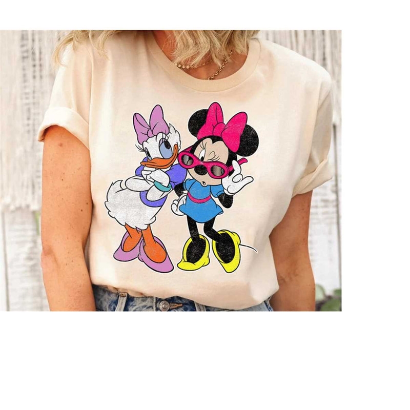 Disney Mickey And Friends Daisy Duck & Minnie Minnie Fashion Shirt, Disney Trip Tee,Disneyland Family Vacation Gift,WDW.jpg