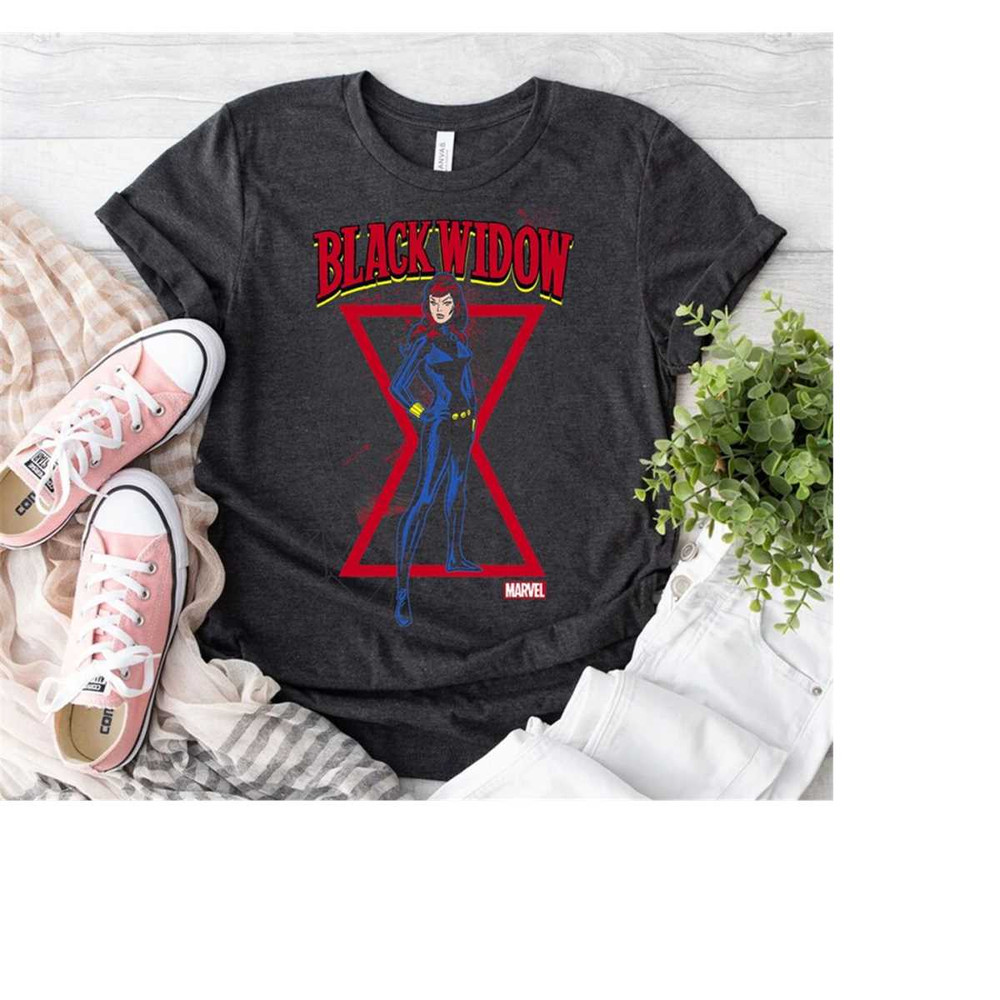 Marvel Black Widow Classic Retro Comic Stance Shirt, Disneyland Family Matching Shirt, Magic Kingdom Tee, WDW Epcot Them.jpg