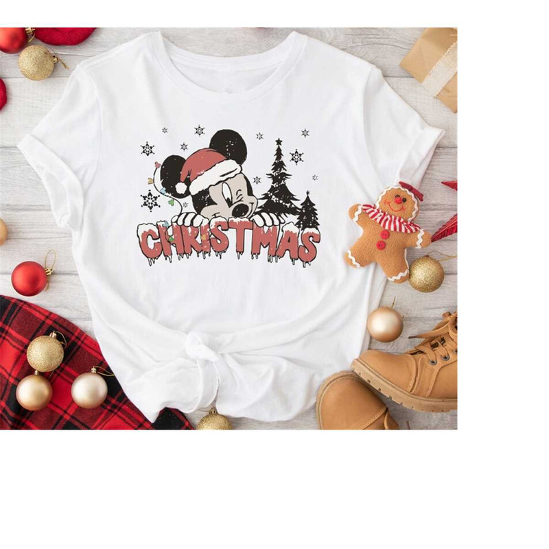Mickey Mouse Christmas Shirt, Disney Christmas Tree Shirt, Disney Christmas Trip Shirt, Disneyland Holiday Shirt, Mickey.jpg