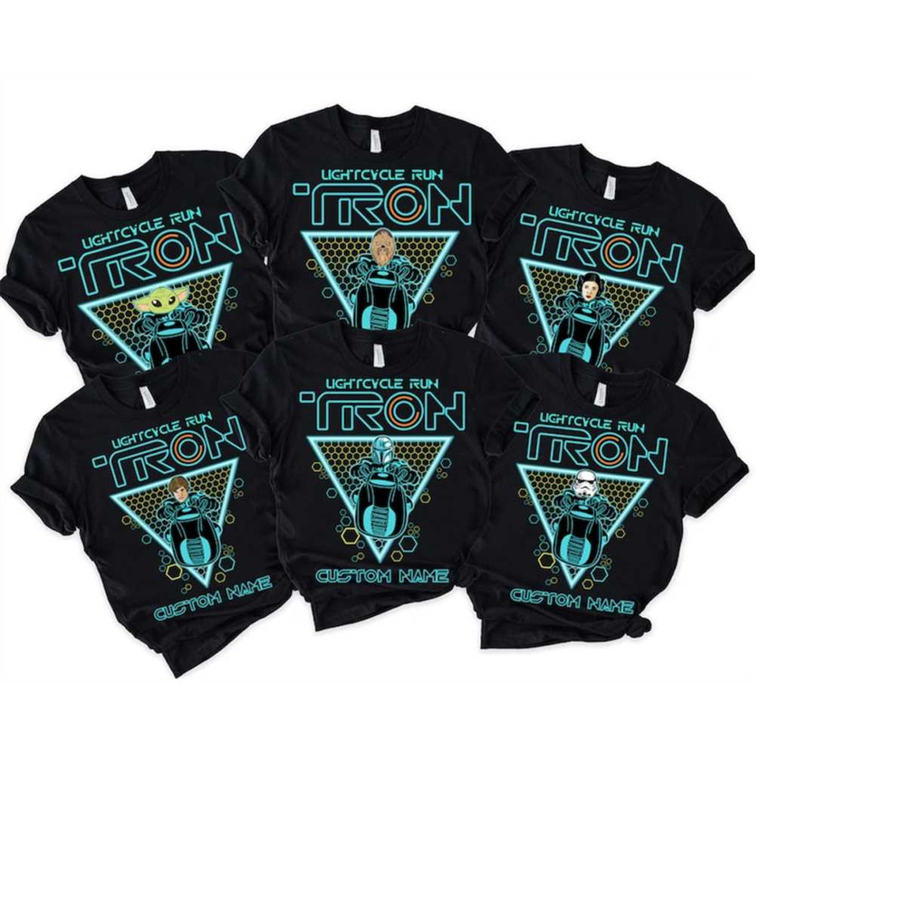 Personalized Star Wars Tron Lightcycle Run Ride Shirt, Custom Star Wars Mickey Tron Bike, Disneyland Tron Lightcycle Fam.jpg