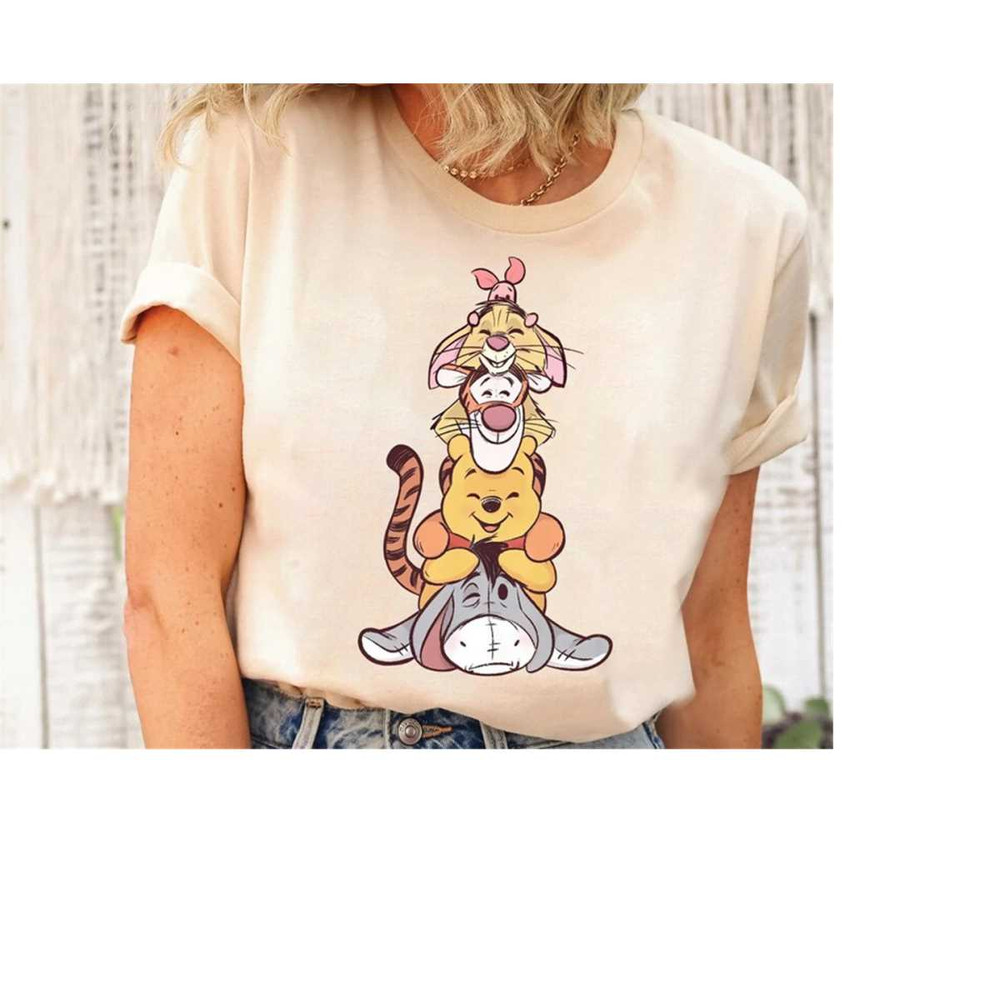 Retro Disney Winnie The Pooh Shirt, The Pooh and Friends Shirt, Poo Tigger Piglet Eeyore,Disneyland WDW Matching Family.jpg