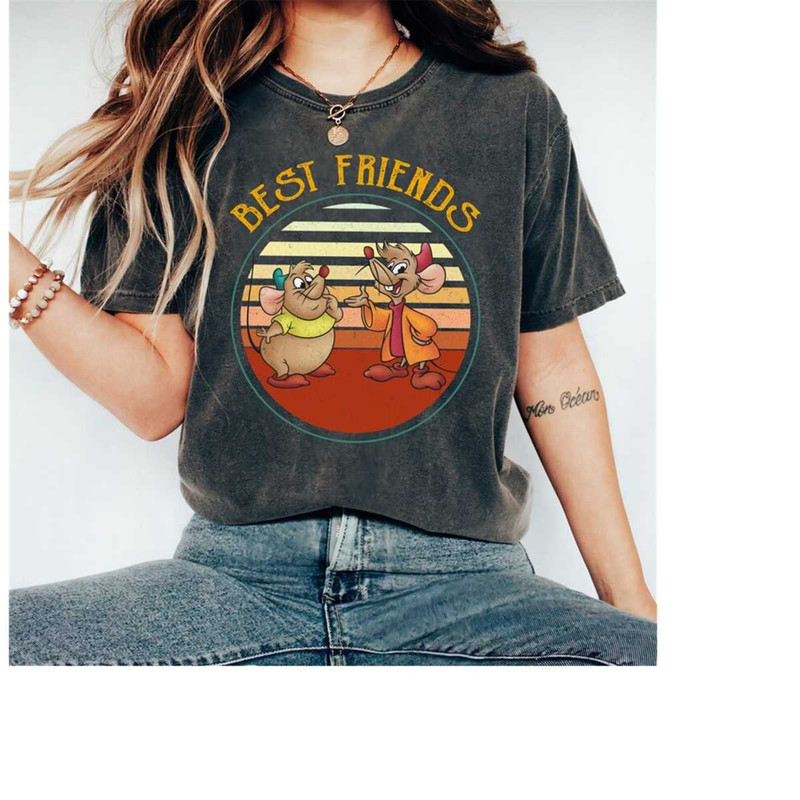 Retro Jaq and Gus Best Friends Shirt, Disney Cinderella Shirt, WDW Disneyland Trip Gift, Matching Family Shirts, Magic K.jpg