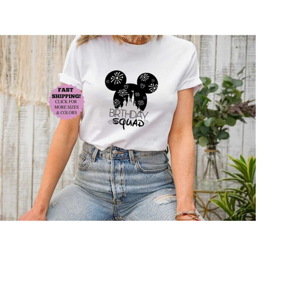 Birthday T-shirts, Birthday Squad, Disney Birthday Shirt, Disney Vacation Shirts, Disney Family Shirts, Birthday Tees, M.jpg