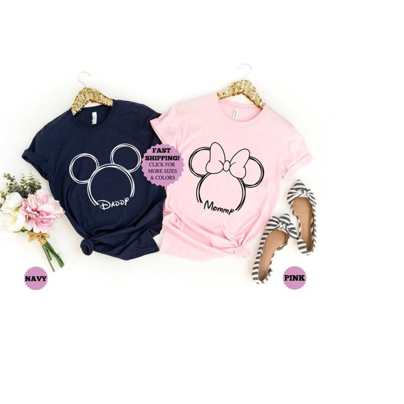 Custom Disney Family Vacation Shirts, Disney Daddy and Mommy Tee, Disney Trip Shirt, Disney Vacation Shirts, Disney Fami.jpg