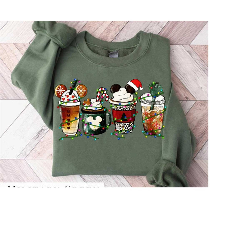 Cute Disney Mickey Minnie Christmas Coffee T-shirt,Christmas Tea Coffee Sweater,Epcot Christmas Tee,Disneyland Xmas Mick.jpg