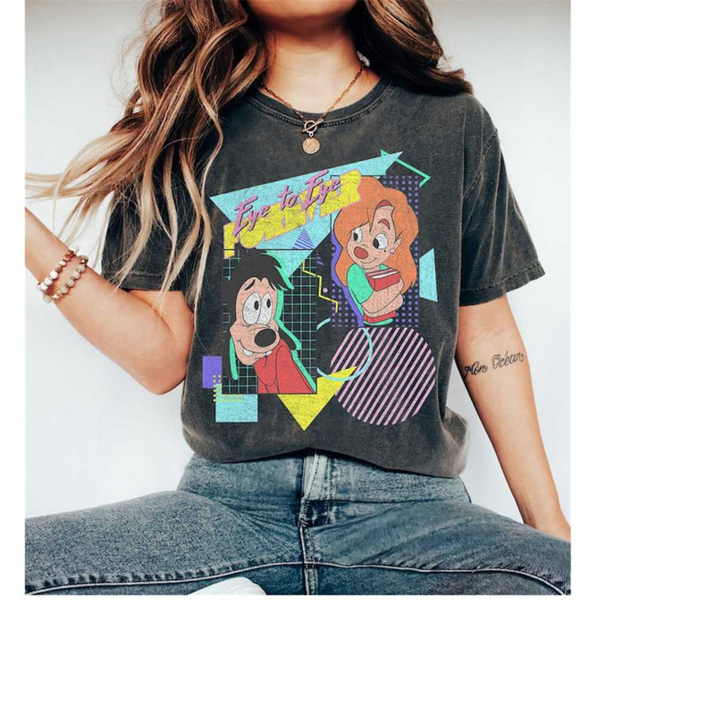 Disney A Goofy Movie Max & Roxanne Eye To Eye Forever T-Shirt, Magic Kingdom, Disneyland Family Trip Vacation 2023 Gift,.jpg