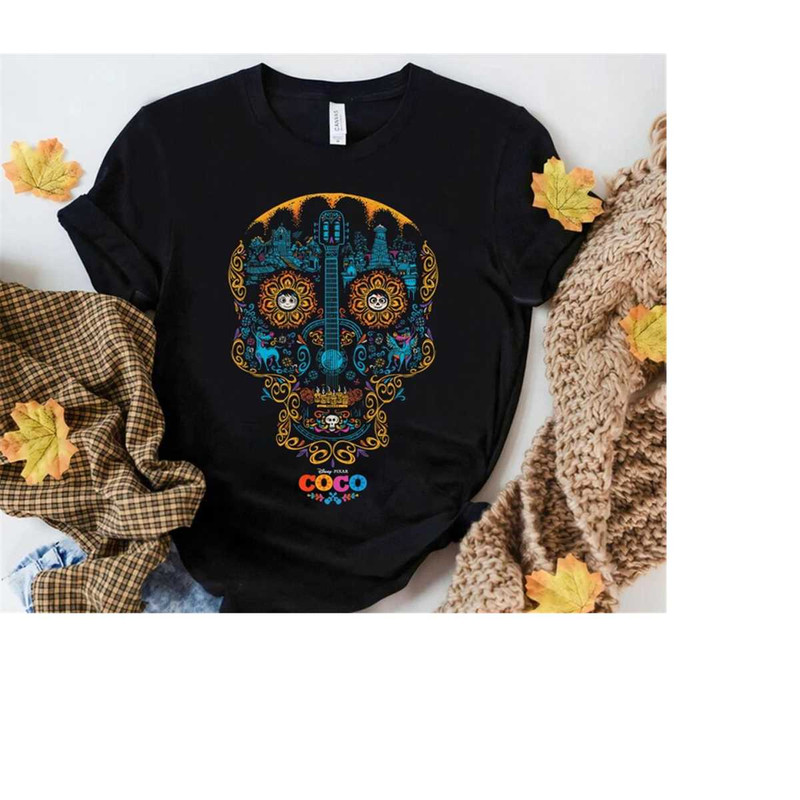 Disney and Pixar's Coco Sugar Skull T-Shirt, Un Poco Loco Tee Shirt, Magic Kingdom, Disneyland Holiday Vacation Trip Uni.jpg