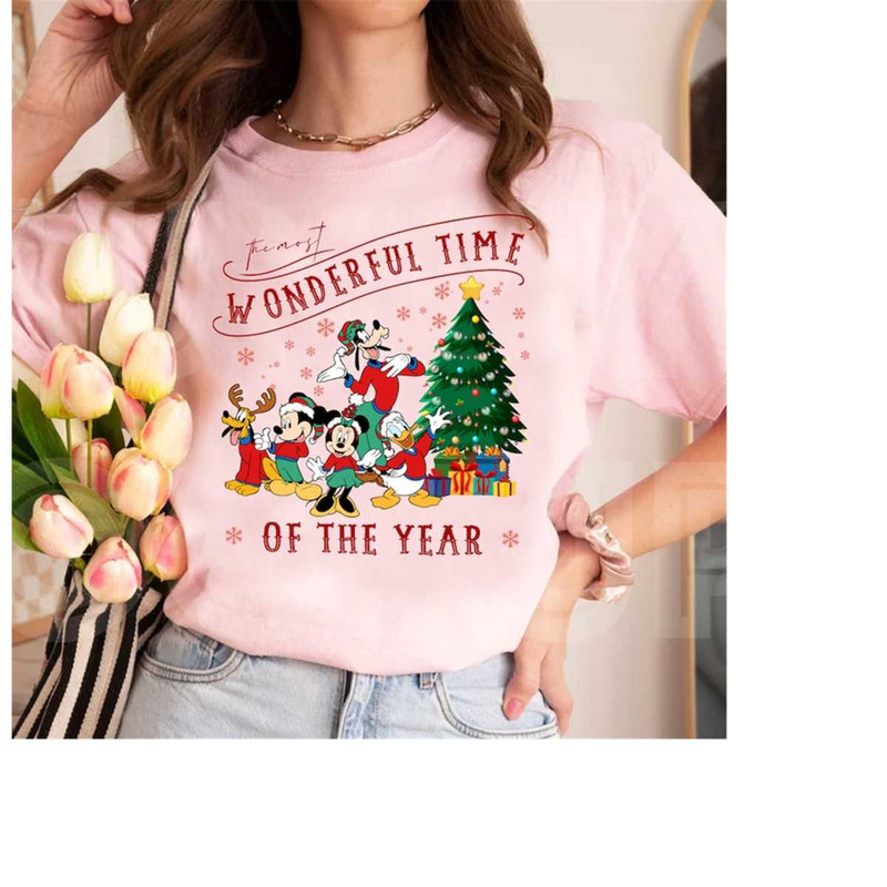 Disney Mickey and Friends The Most Wonderful Time Of The Year Christmas Shirt, Mickey's Tree Farm Shirt, Mickey's Very M.jpg