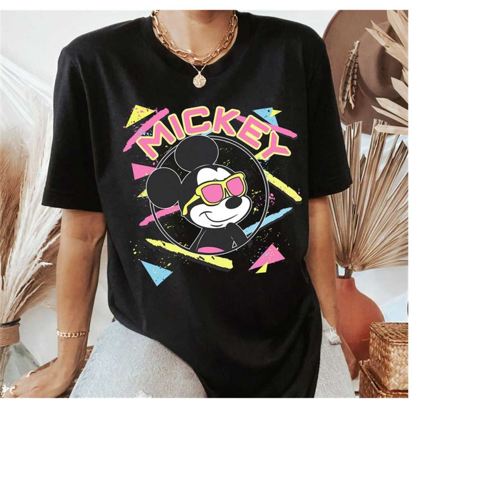 Disney Mickey Mouse 90's Portrait T-Shirt, Mickey and Friends Portrait Shirt, Birthday Party Music,Couple Shirts, Disney.jpg