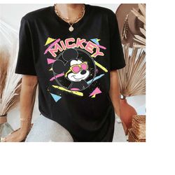 disney mickey mouse 90s portrait tshirt, mickey and friends portrait shirt, birthday party music,couple shirts, disney