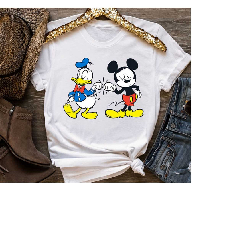 Disney Mickey Mouse and Donald Duck Best Friends T-Shirt, Magic Kingdom Tee, Disneyland Family Matching Shirts,Disney Wo.jpg