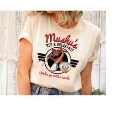 disney mulan mushus bed and breakfast, wake up with a smile, magic kingdom tee, disneyland family matching shirts, disn