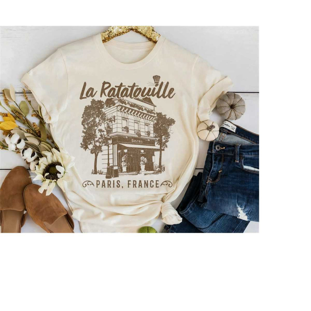 Disney Pixar Ratatouille Paris Shirt, France Vintage Restaurant T-Shirt, Disneyland Family Trip Vacation Gift, WDW Trip.jpg
