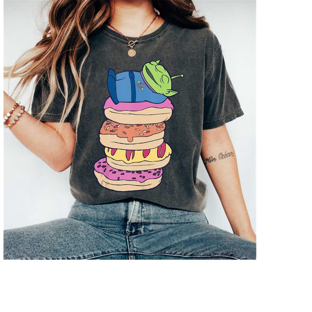 Disney Pixar Toy Story Aliens Donut Stack Nap T-Shirt, Aliens Shirt, Magic Kingdom, Disneyland Family Matching Shirts, D.jpg