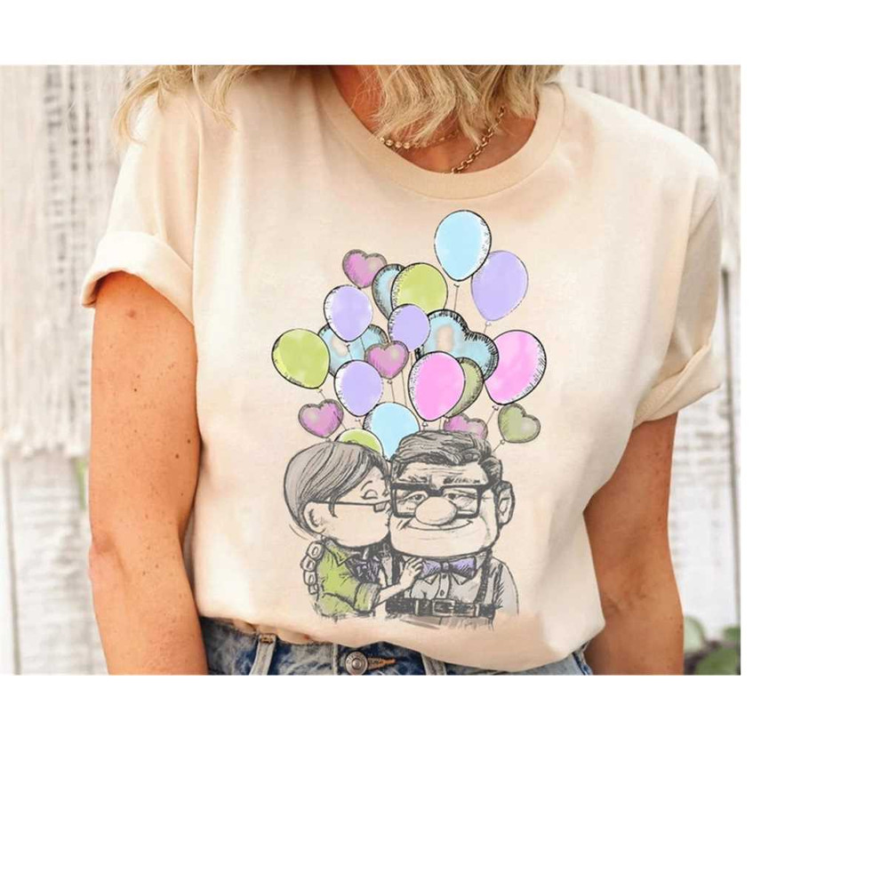 Disney Pixar Up Carl And Ellie Love Tank Shirt, Disneyland Vacation Trip Tee, Unisex T-shirt Family Birthday Gift Adult.jpg