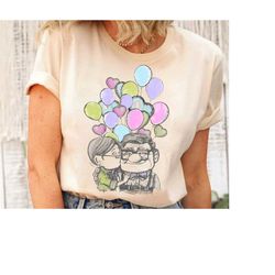 disney pixar up carl and ellie love tank shirt, disneyland vacation trip tee, unisex tshirt family birthday gift adult