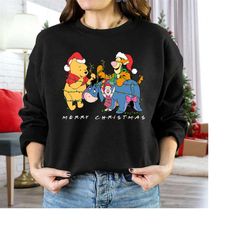 disney santa winnie the pooh merry christmas tshirt, disneyland christmas party matching gift, mickeys very merry chri