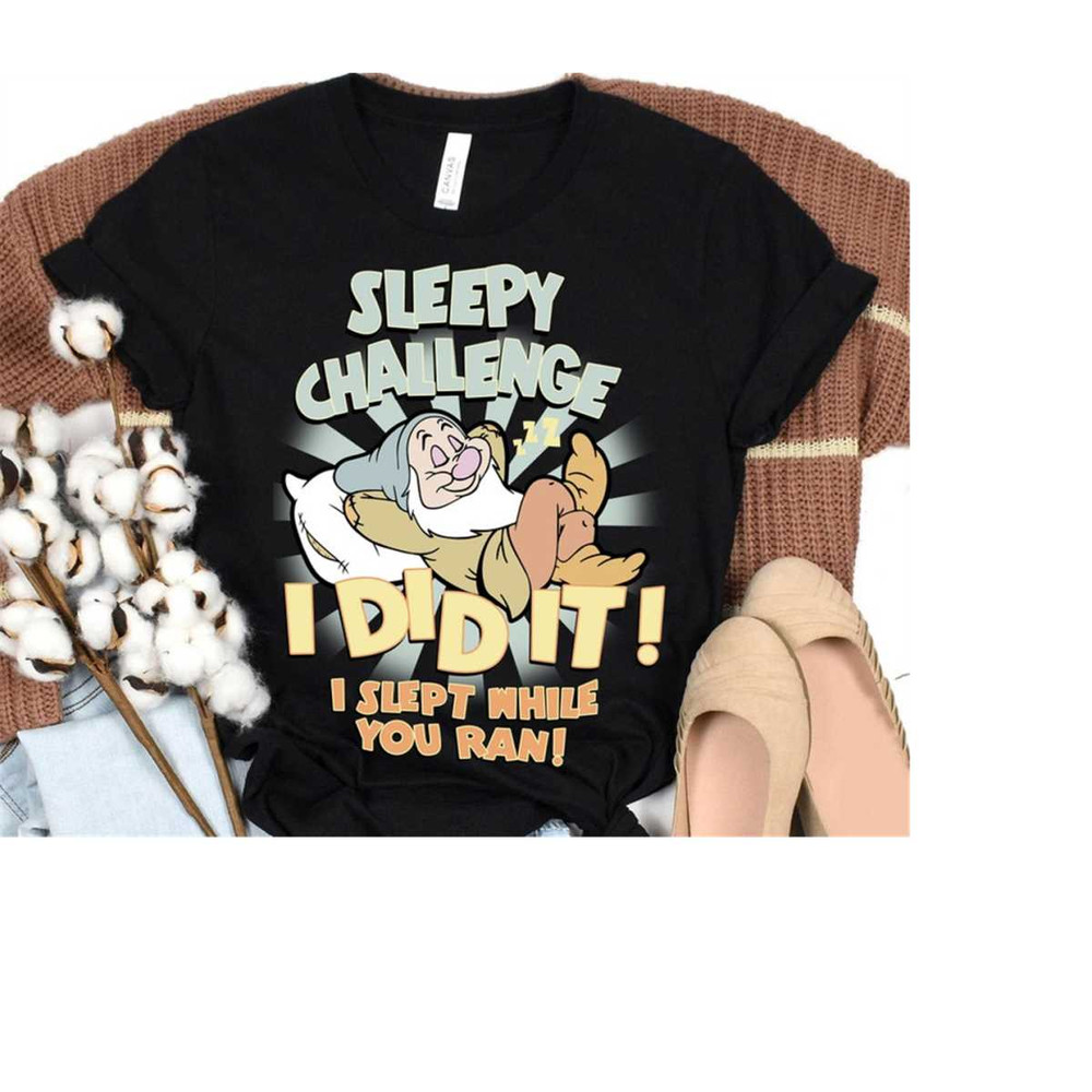Disney Sleepy Dwarf Shirt, Walt Disney World Races 2023 Sleepy Challenge Shirt, 7 Dwarfs Challenge 2023 Shirt, Run Famil.jpg