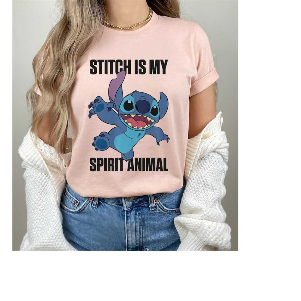 Disney Stitch is My Spirit Animal Shirt, Lilo and Stitch, Disneyland Family Matching Shirt, Magic Kingdom Tee, WDW Epcot.jpg