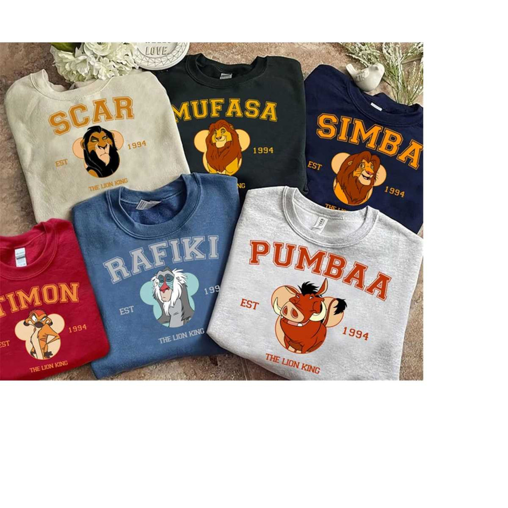 Disney The Lion King Est 1994 Shirt, Mufasa Simba Pumbaa Rafiki Scar Timon Shirt, Disneyland Epcot Trip Vacation, Family.jpg