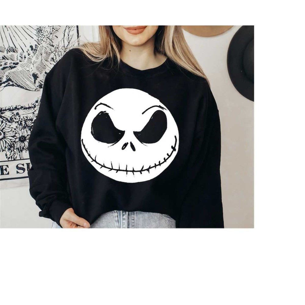 Disney The Nightmare Before Christmas Jack Skellington Big Portrait T-Shirt, Jack Halloween Tee, Disneyland Halloween Ma.jpg