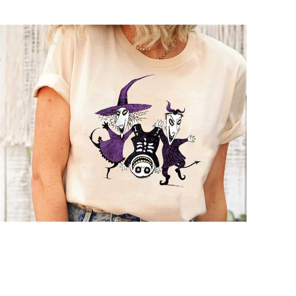 Disney The Nightmare Before Christmas Lock, Shock and Barrel Trick or Treat Halloween T-Shirt, Disneyland Halloween Matc.jpg