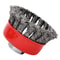 Twisted Steel Wire Wheel M14 Brush, Heavy-Duty Paint Remover, Deburring Tool for Metal Angle Grinder.