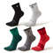 5 Pairs Mens High Elasticity Socks, Soft Cotton Breathable Women Fitness Socks, Outdoor Split Toe Sweat Wicking Running