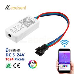 bluetooth rgb controller smart app pixel, spi addressable led strip