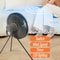 Travel Portable Charge Camping Fan, Rechargeable Ceiling Fan with LED Lighting, Quiet Stand, Circulator Fan for Outdoor