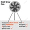 Travel Portable Charge Camping Fan, Rechargeable Ceiling Fan with LED Lighting, Quiet Stand, Circulator Fan for Outdoor