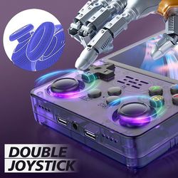 r36s plus portable retro handheld game console, 3.5-inch ips screen, linux system, 64gb wifi, classic game console video