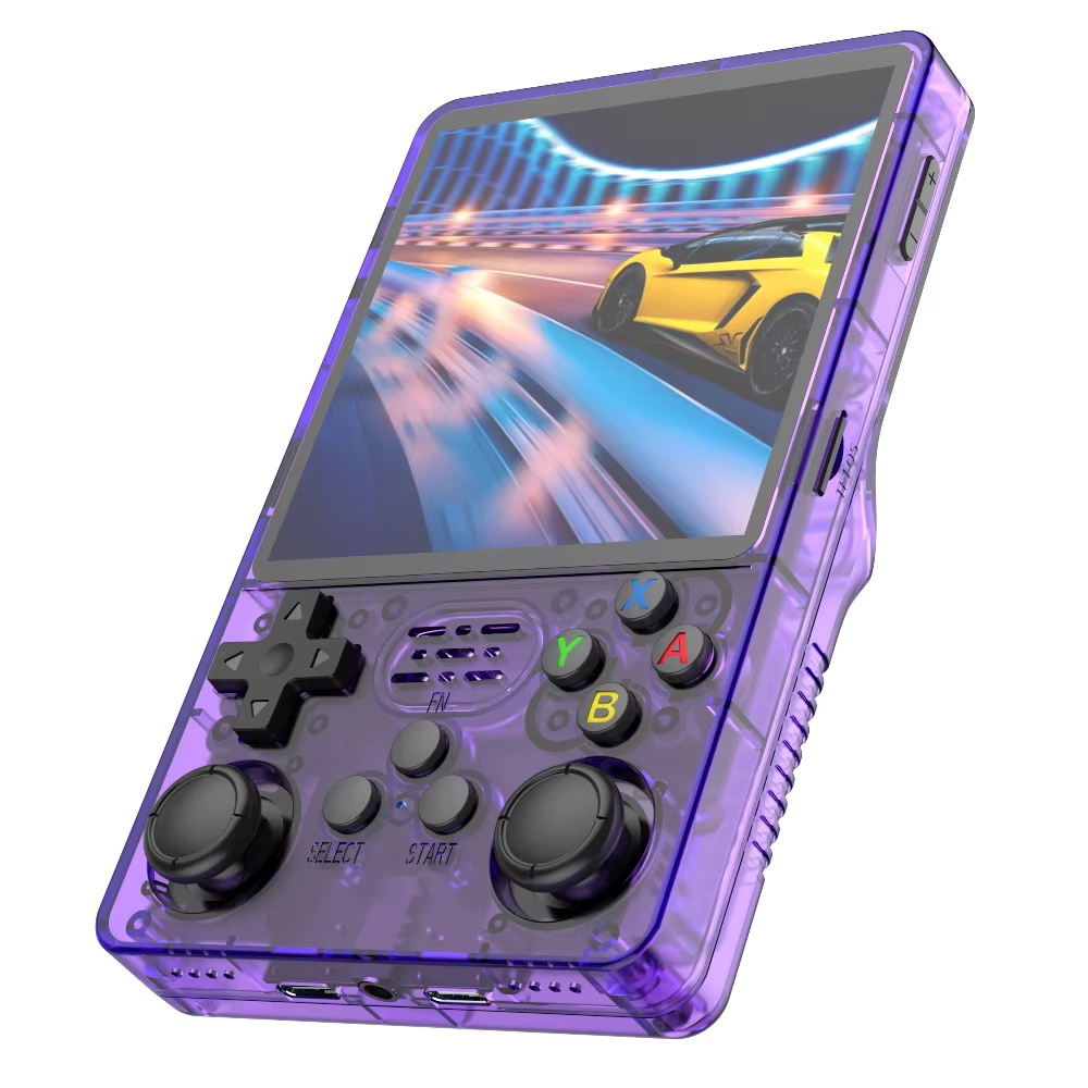 R36S Plus Portable Retro Handheld Game Console, 3.5-inch IPS Screen, Linux System, 64GB WiFi, Classic Game Console Video