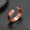 Fashionable Concave & Convex Magnetic Red Copper Opening Adjustable Ring Jewelry High Quality Unique Ring for Men, Women