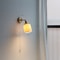 Ceramic Copper Arm Wall Lamp, Beside Pull Chain Switch for Bedroom Bathroom Stair, Japan Style Nordic Modern Wandlamp