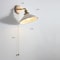 Ceramic Copper Arm Wall Lamp, Beside Pull Chain Switch for Bedroom Bathroom Stair, Japan Style Nordic Modern Wandlamp