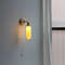 Ceramic Copper Arm Wall Lamp, Beside Pull Chain Switch for Bedroom Bathroom Stair, Japan Style Nordic Modern Wandlamp