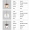 LED Hanging Lamp Modern Glass Pendant Light, Chandelier Lighting Fixtures for Dining Living Room, Home Decor