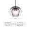 LED Hanging Lamp Modern Glass Pendant Light, Chandelier Lighting Fixtures for Dining Living Room, Home Decor